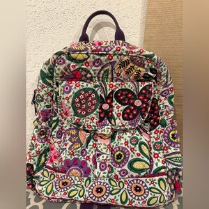 Vera Bradley Retired Viva La Vera Floral Tropical Print Backpack